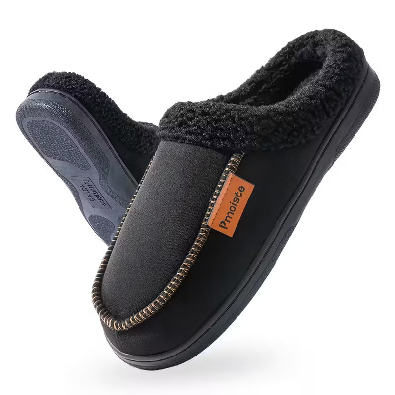 Billy | Plush-Lined Moccasin Slip-On Mens Slippers