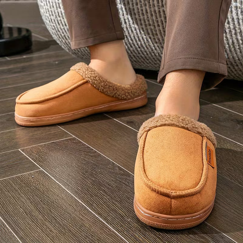 Billy | Plush-Lined Moccasin Slip-On Mens Slippers