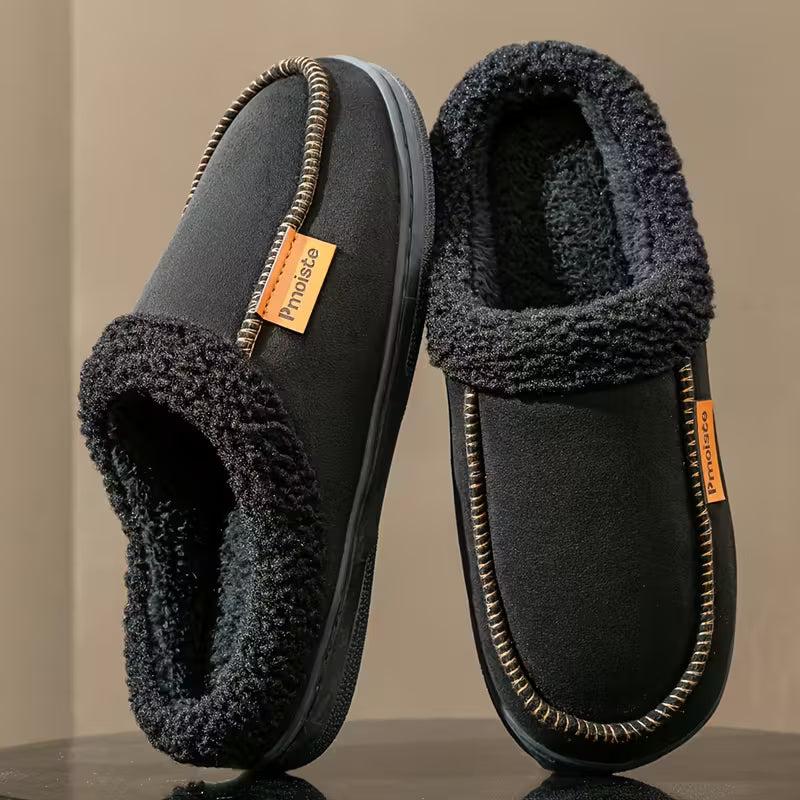 Billy | Plush-Lined Moccasin Slip-On Mens Slippers