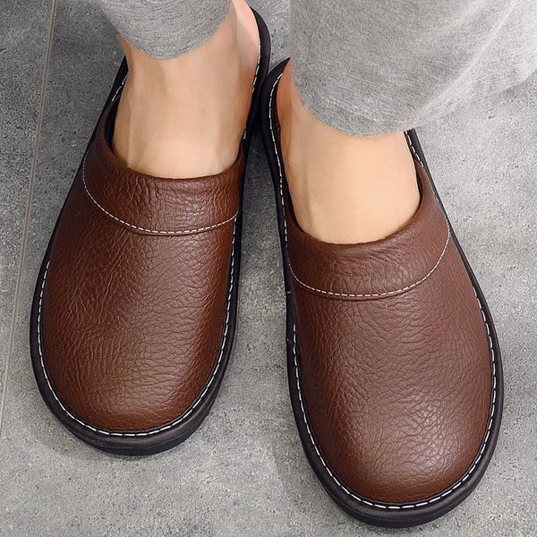 Bradley | Closed Toe Slip-On Mens Slippers