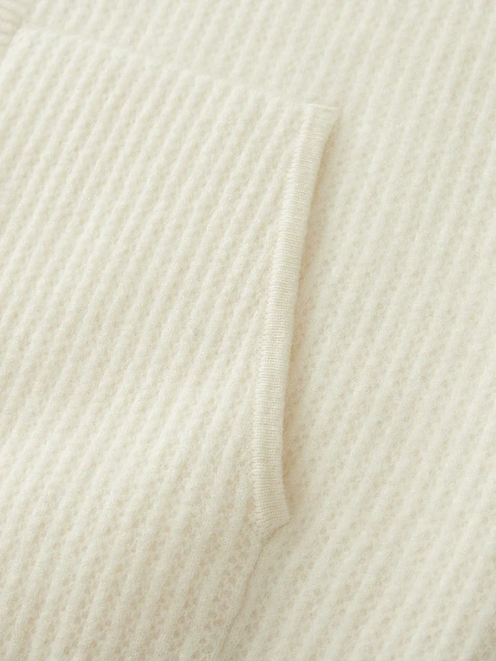 Bradley | Refined Ribbed Knit Full Zip Mens Hoodies