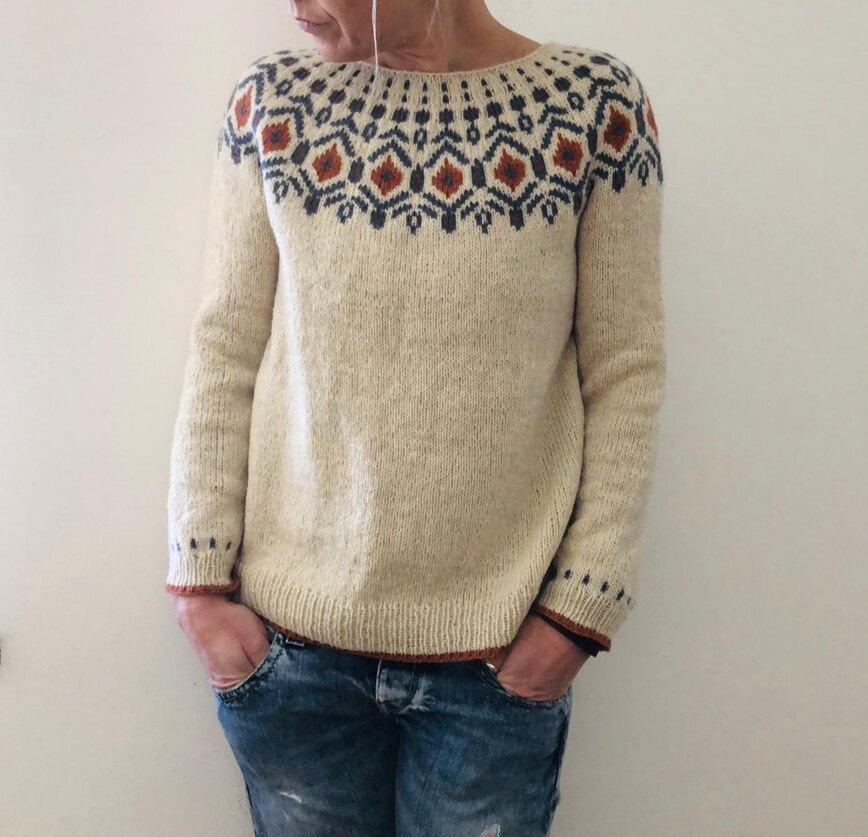 Brenda | Polished Fair Isle Christmas Sweater Women Chunky Knit Pullover