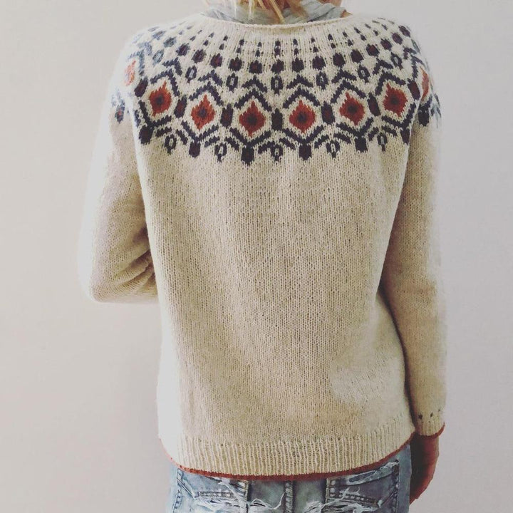 Brenda | Polished Fair Isle Christmas Sweater Women Chunky Knit Pullover
