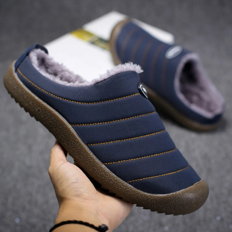 Brian | Stylish Quilted Slip-On Mens Slippers