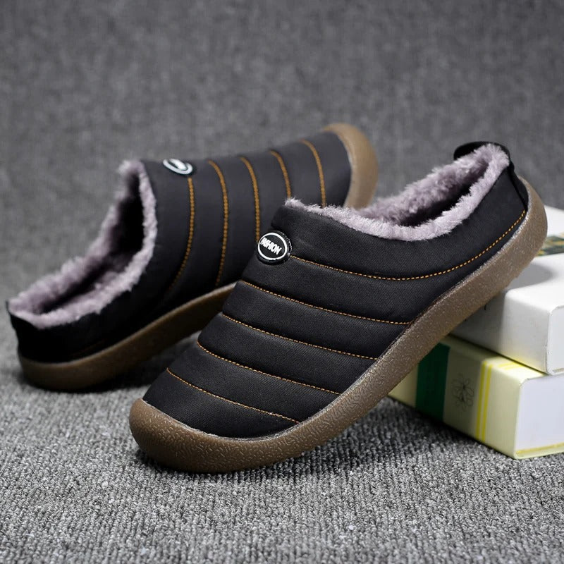 Brian | Stylish Quilted Slip-On Mens Slippers