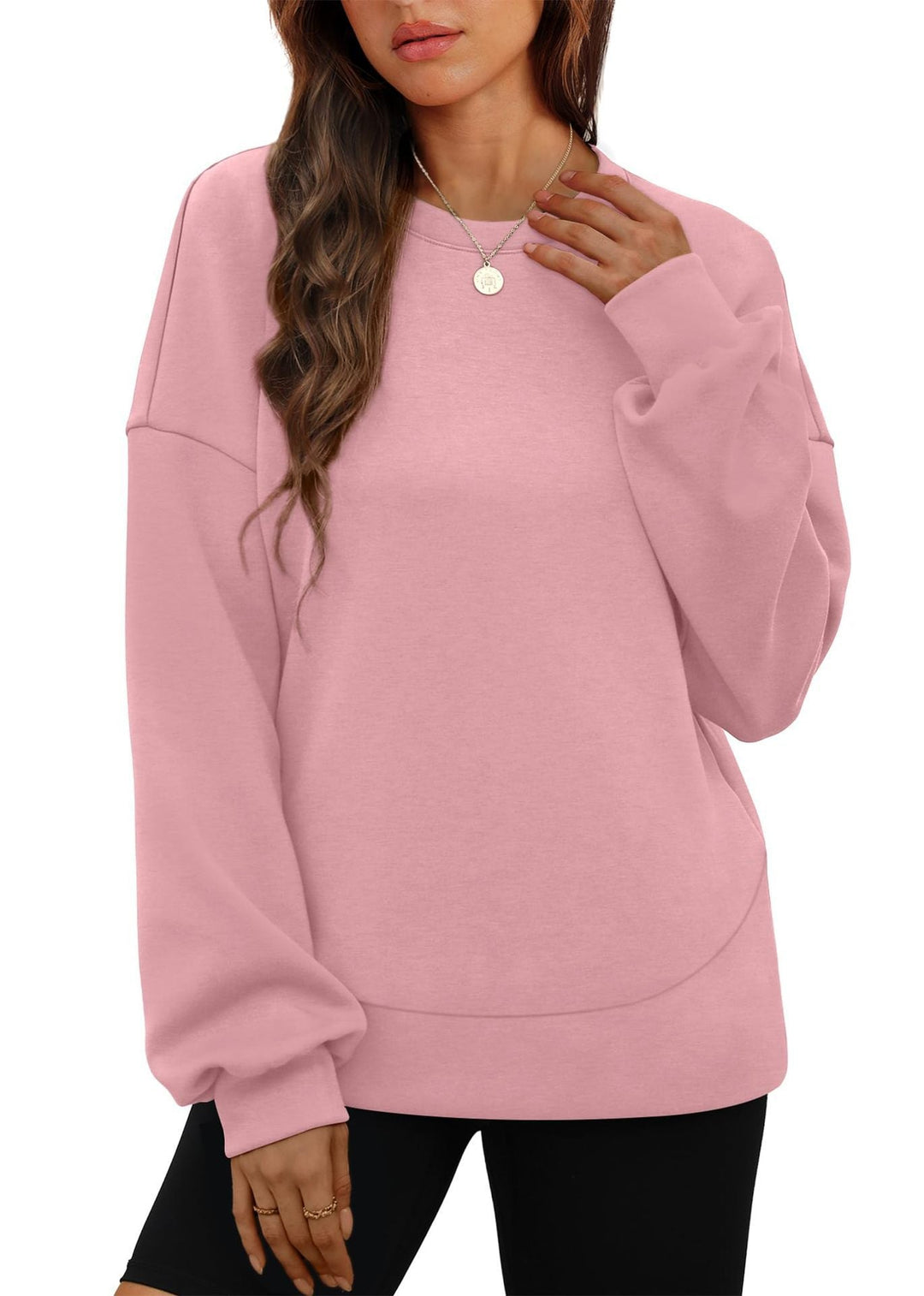 Brittany | Chic Oversized Sweatshirt with Dropped Shoulders and Crew Neck
