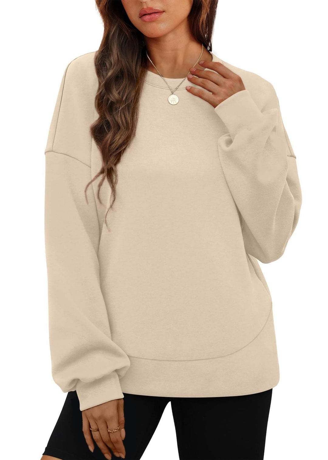 Brittany | Chic Oversized Sweatshirt with Dropped Shoulders and Crew Neck