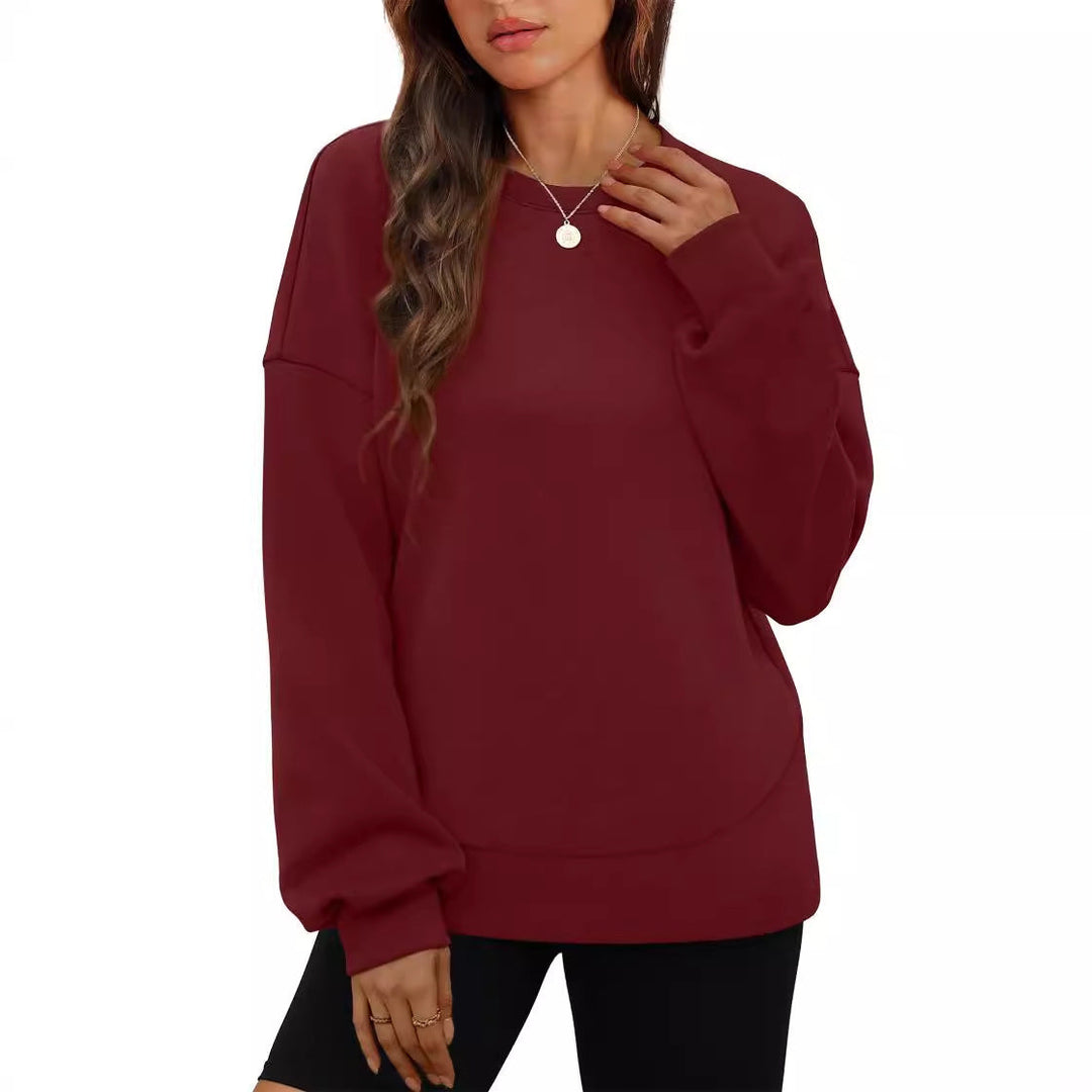 Brittany | Chic Oversized Sweatshirt with Dropped Shoulders and Crew Neck