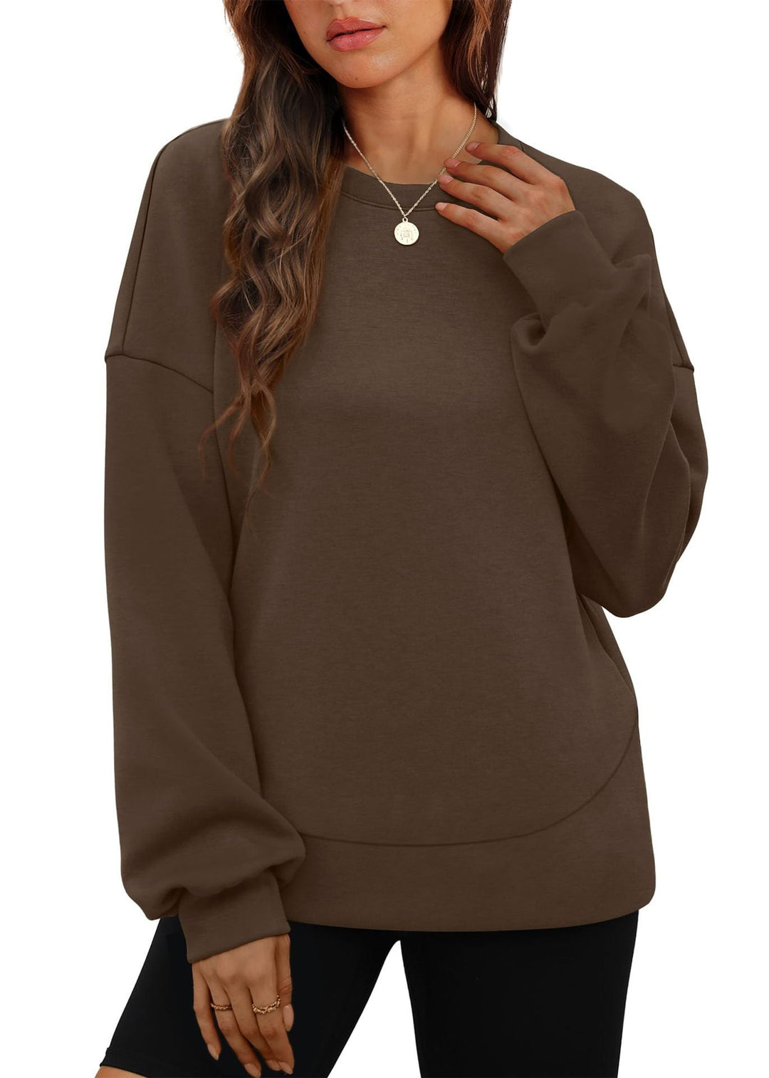 Brittany | Chic Oversized Sweatshirt with Dropped Shoulders and Crew Neck