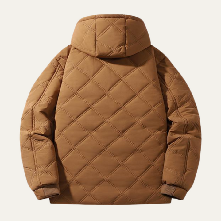 Bruce | Cozy Quilted Fleece-Lined Puffer Jacket with Hood