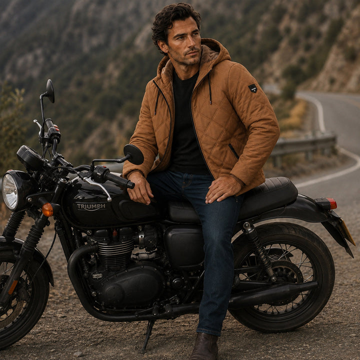 Bruce | Cozy Quilted Fleece-Lined Puffer Jacket with Hood