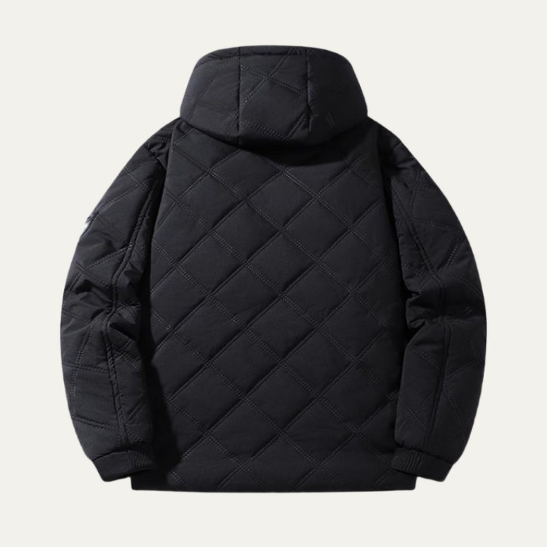 Bruce | Cozy Quilted Fleece-Lined Puffer Jacket with Hood