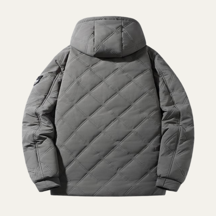 Bruce | Cozy Quilted Fleece-Lined Puffer Jacket with Hood