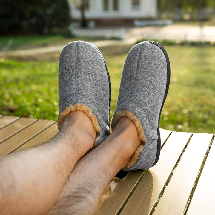 Bryan | Plush-Lined Winter Slip-On Mens Slippers