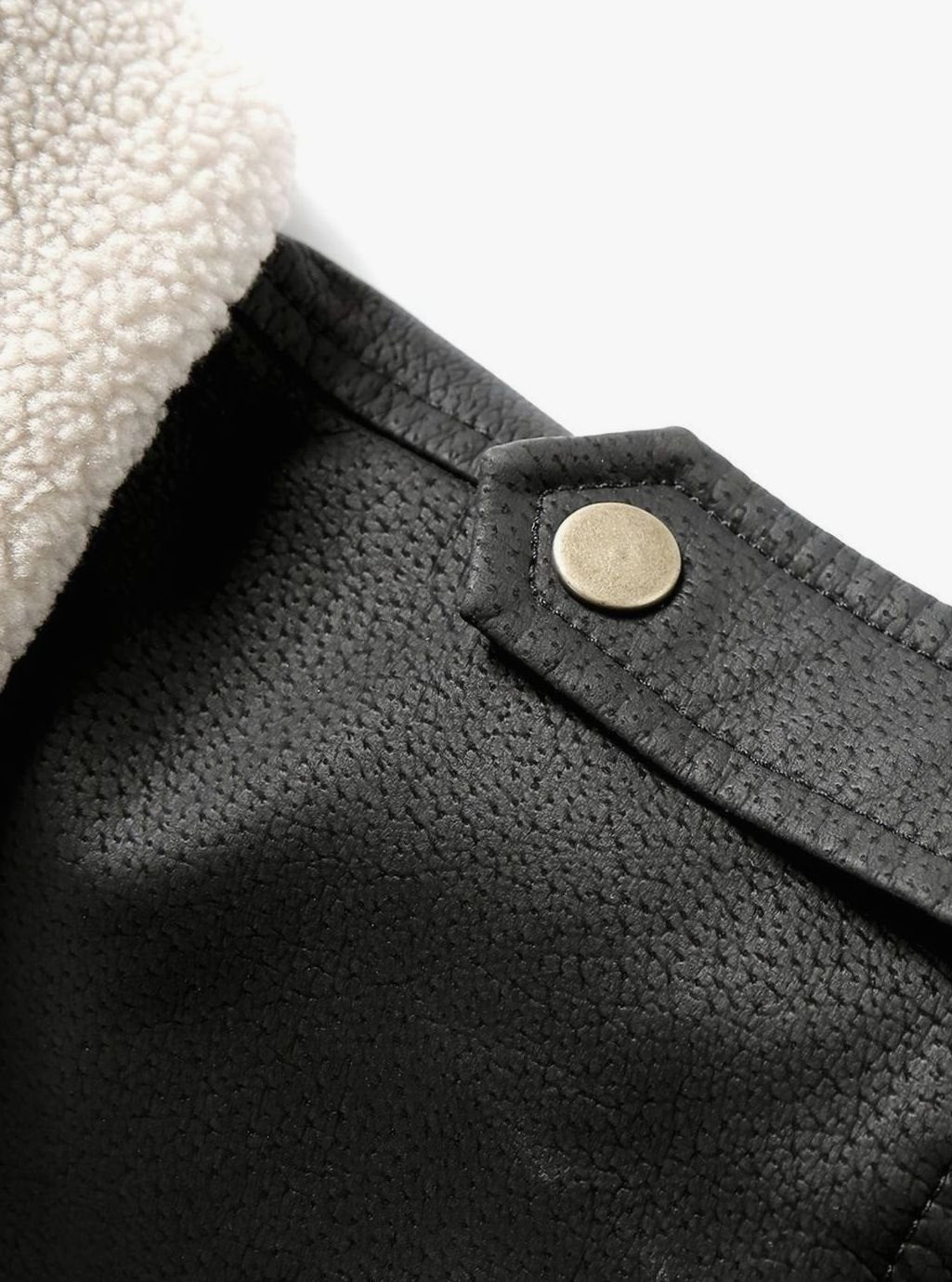 Caleb | Aviator Bomber Leather Jacket with Patches