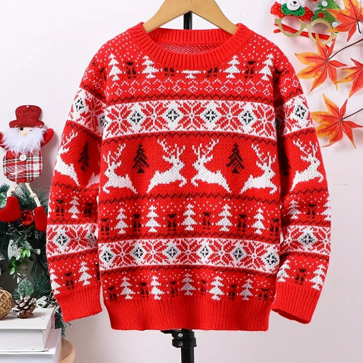 Caleb | Fair Isle Crewneck Mens Christmas Sweater