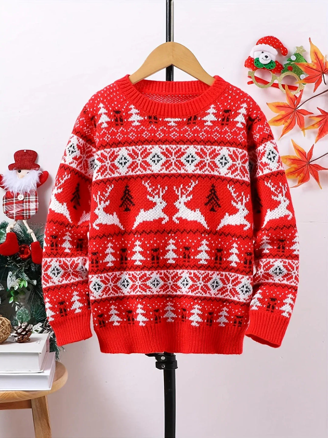 Caleb | Fair Isle Crewneck Mens Christmas Sweater