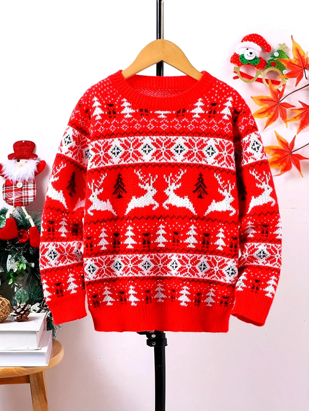 Caleb | Fair Isle Crewneck Mens Christmas Sweater