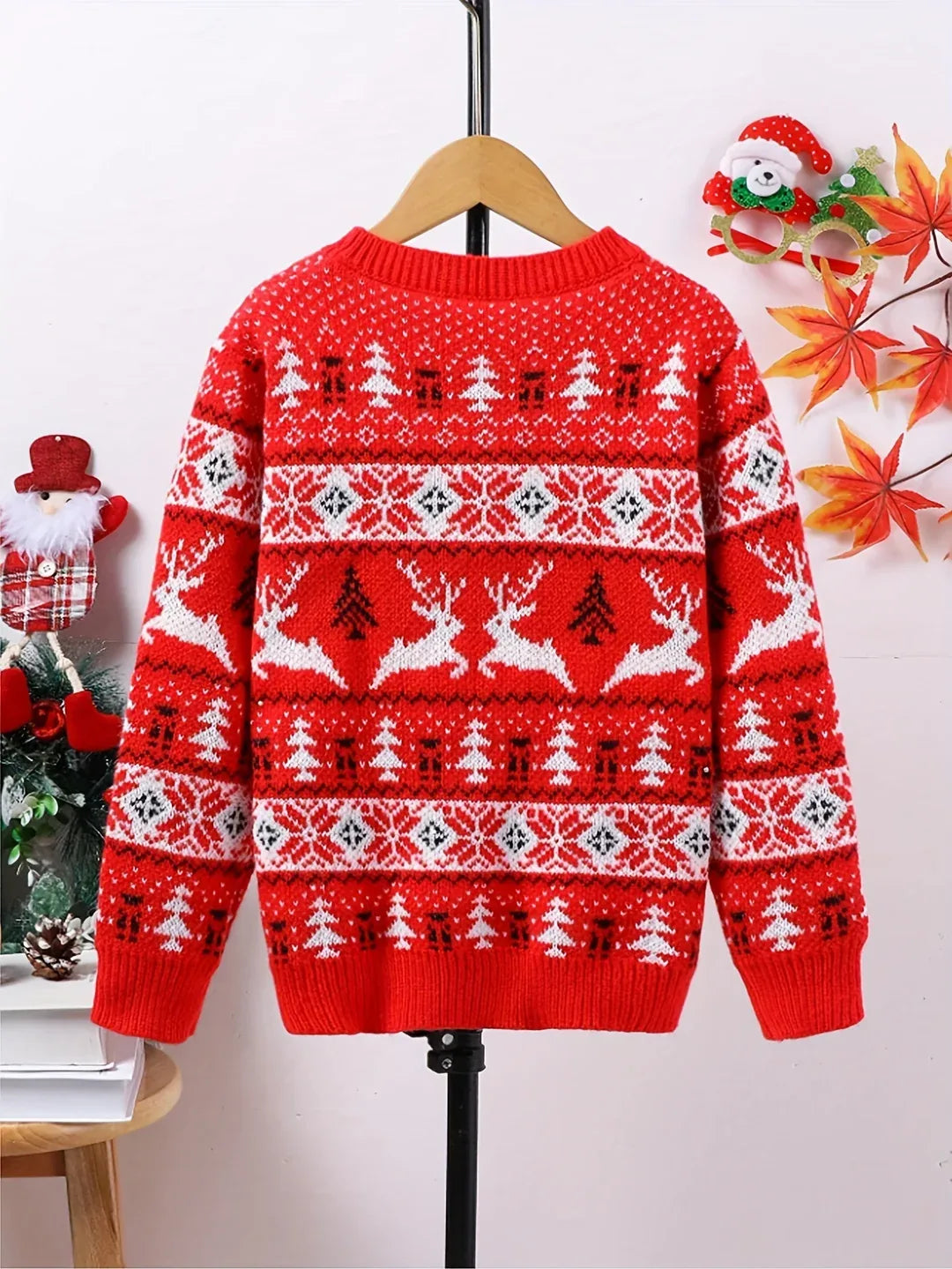Caleb | Fair Isle Crewneck Mens Christmas Sweater