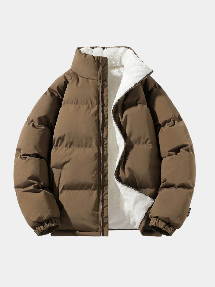 Carl | Effortless Quilted Puffer Jacket with Sherpa Lining