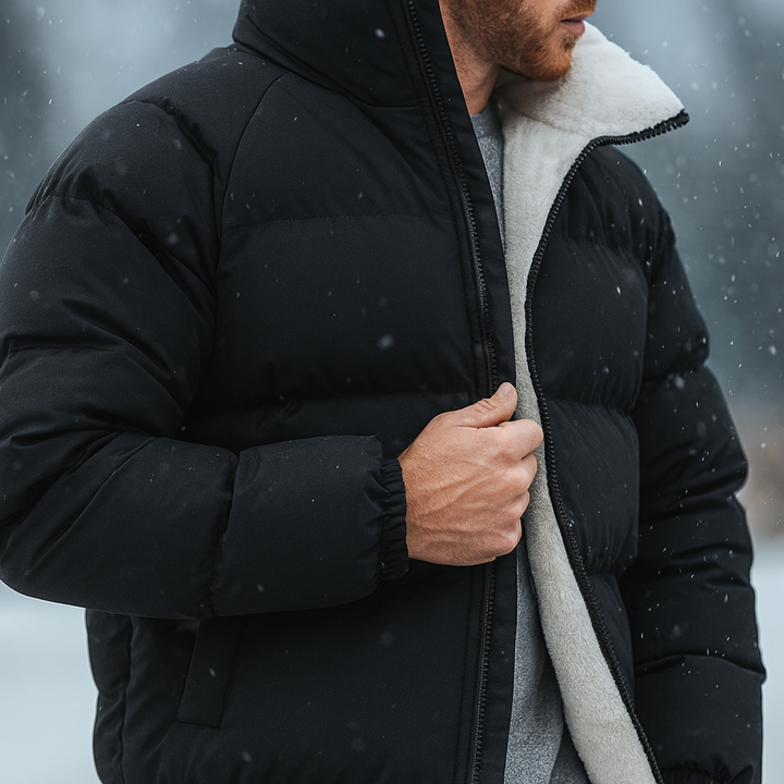 Carl | Effortless Quilted Puffer Jacket with Sherpa Lining