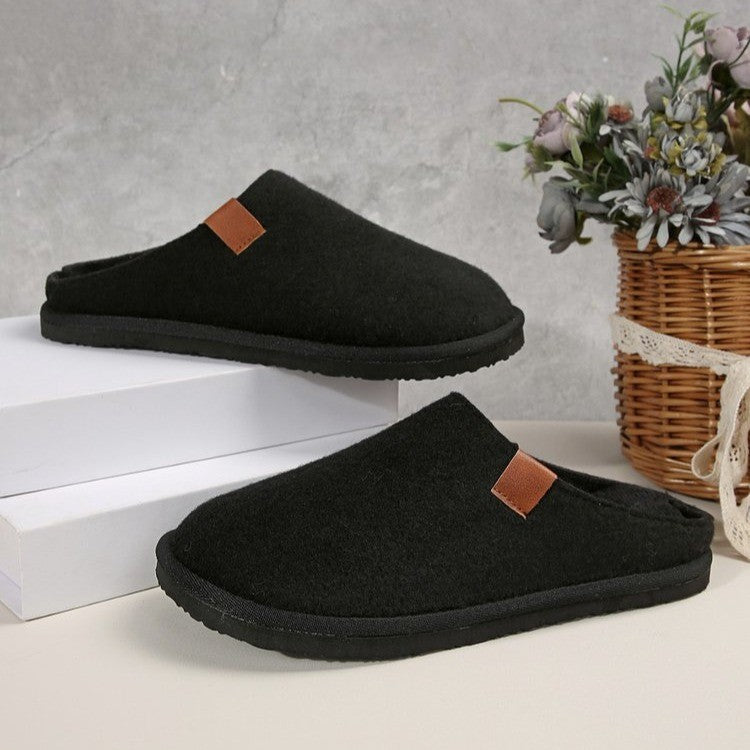 Carol | Cozy Teddy Lined House Slippers with Non-Slip Sole