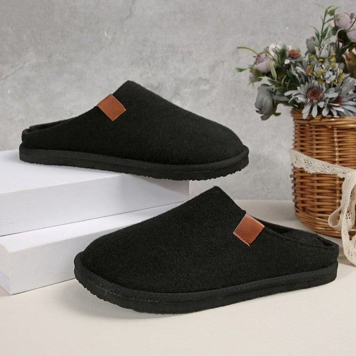 Carol | Cozy Teddy Lined House Slippers with Non-Slip Sole