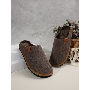 Carol | Cozy Teddy Lined House Slippers with Non-Slip Sole