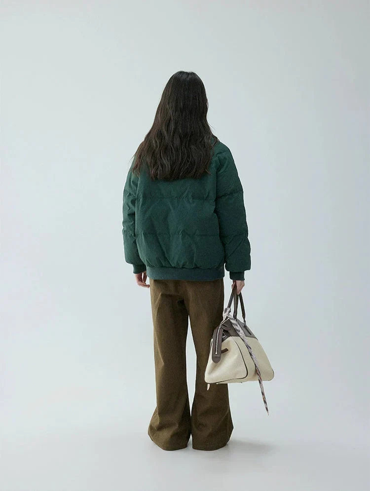 Catherine | Elegant Oversized Stand Collar Puffer Jacket