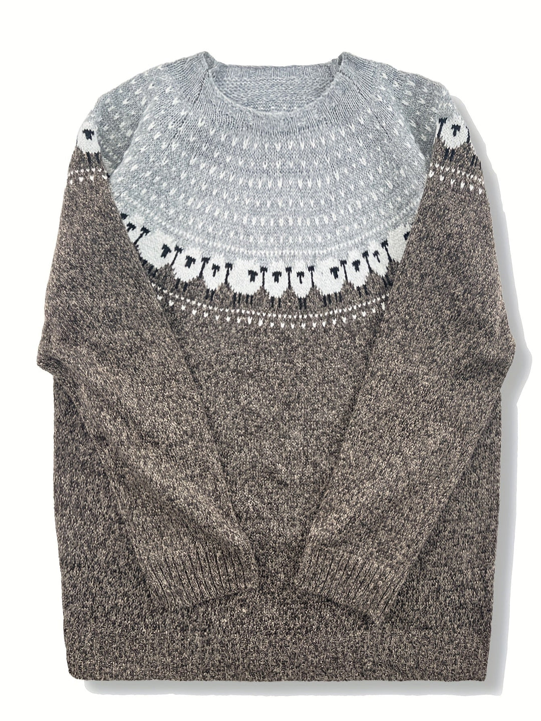 Catherine | Relaxed Sheep Knit Christmas Sweater Women
