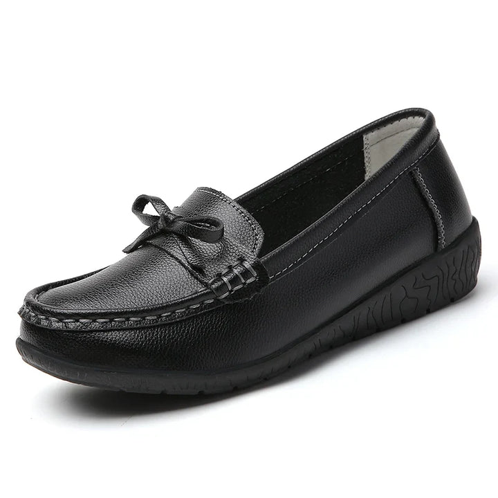 Charlotte | Refined Bow Slip-On Supportive Walking Shoes