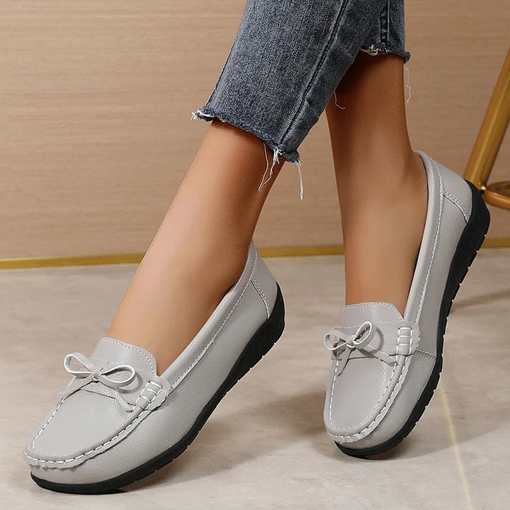 Charlotte | Refined Bow Slip-On Supportive Walking Shoes