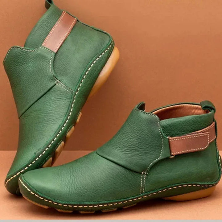 Charlotte | Refined Hand-Stitched Ankle Rain Boots