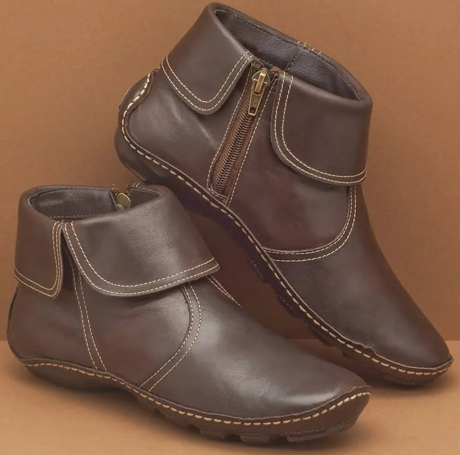 Charlotte | Refined Hand-Stitched Ankle Rain Boots