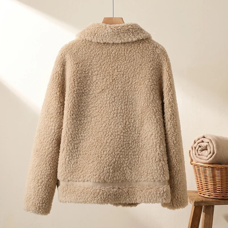 Charlotte | Stylish Boxy Sherpa Jacket Women