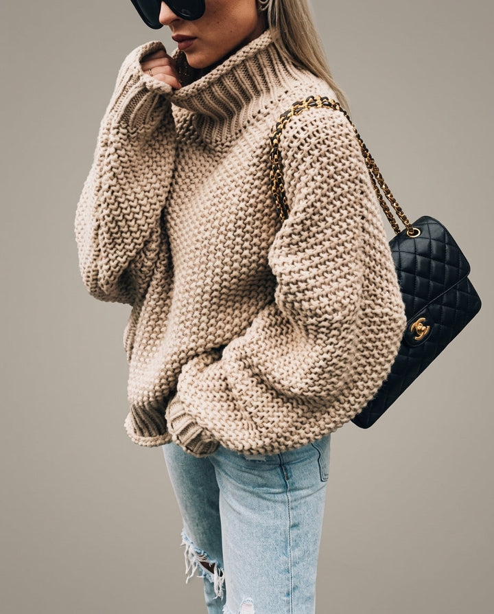 Cheryl | Effortless Oversized Turtleneck Sweatshirt