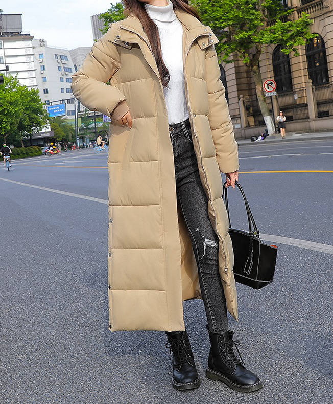 Cheryl | Sophisticated Long Puffer Jacket with Removable Hood