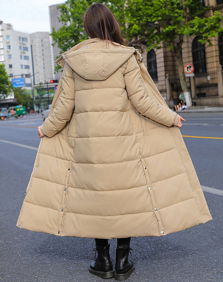 Cheryl | Sophisticated Long Puffer Jacket with Removable Hood