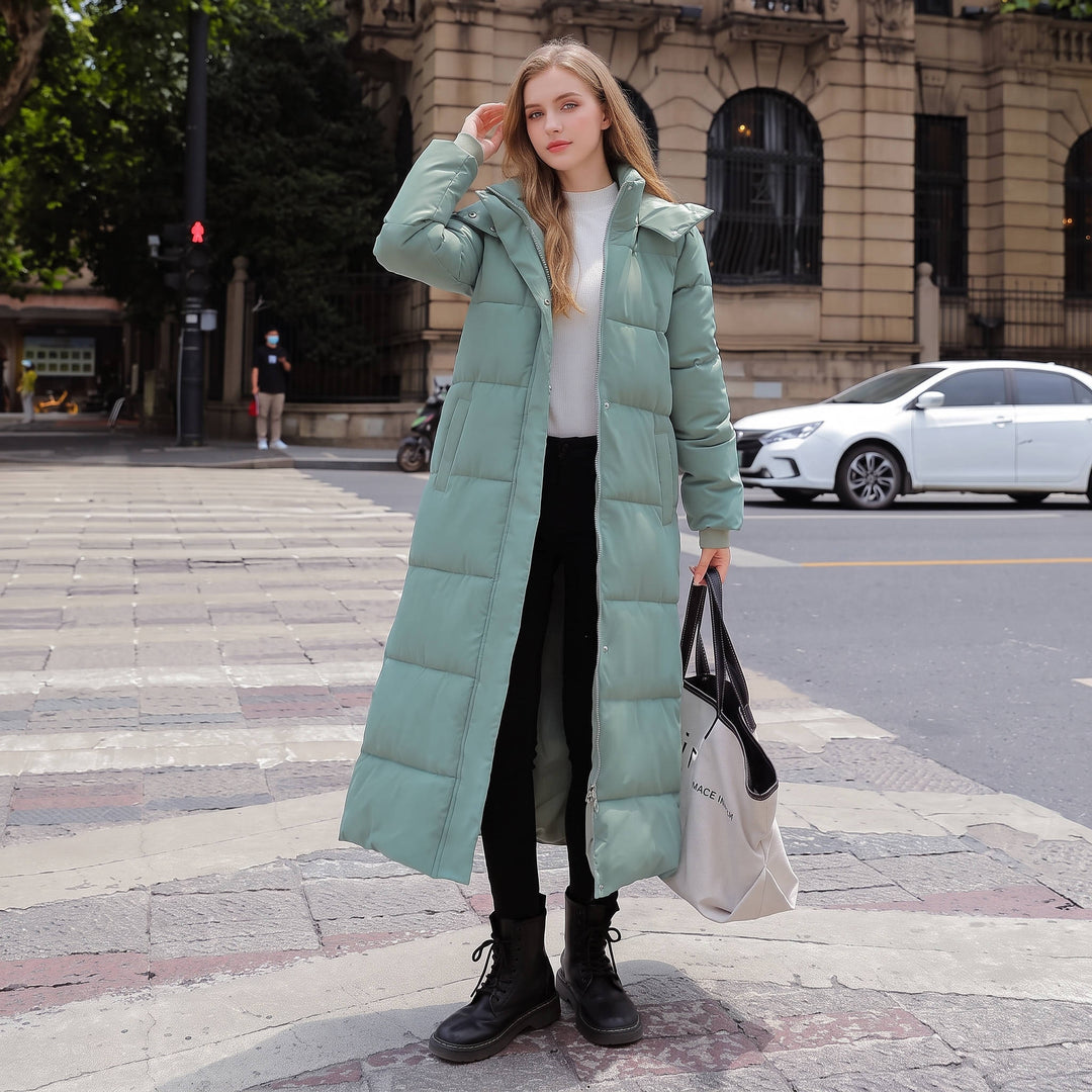 Cheryl | Sophisticated Long Puffer Jacket with Removable Hood