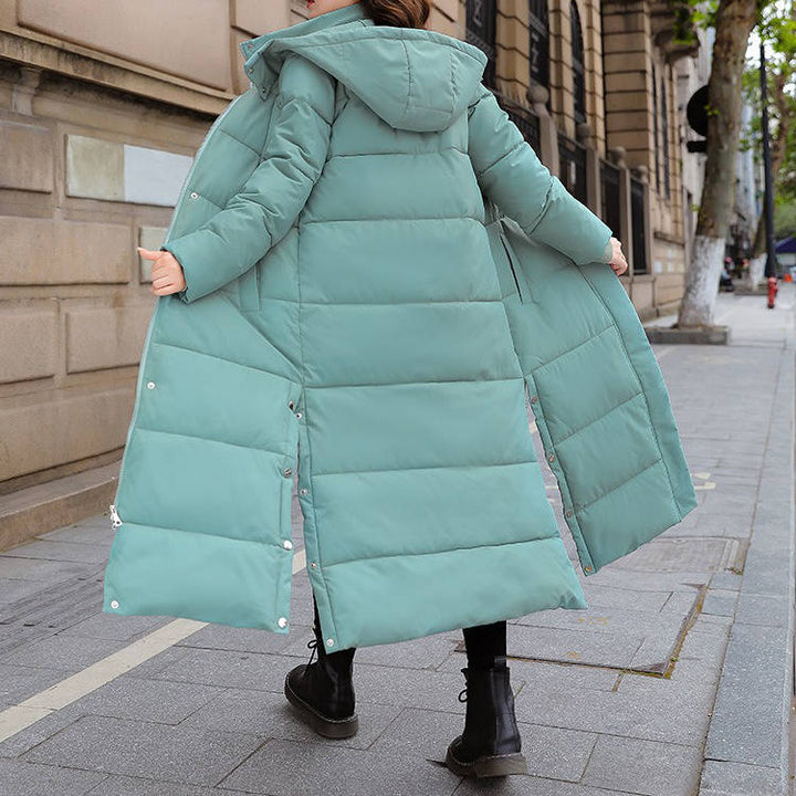 Cheryl | Sophisticated Long Puffer Jacket with Removable Hood