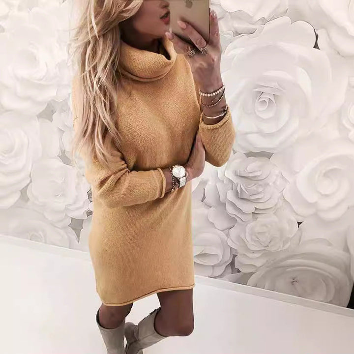 Christina | Effortless Turtleneck Mini Sweater Dress