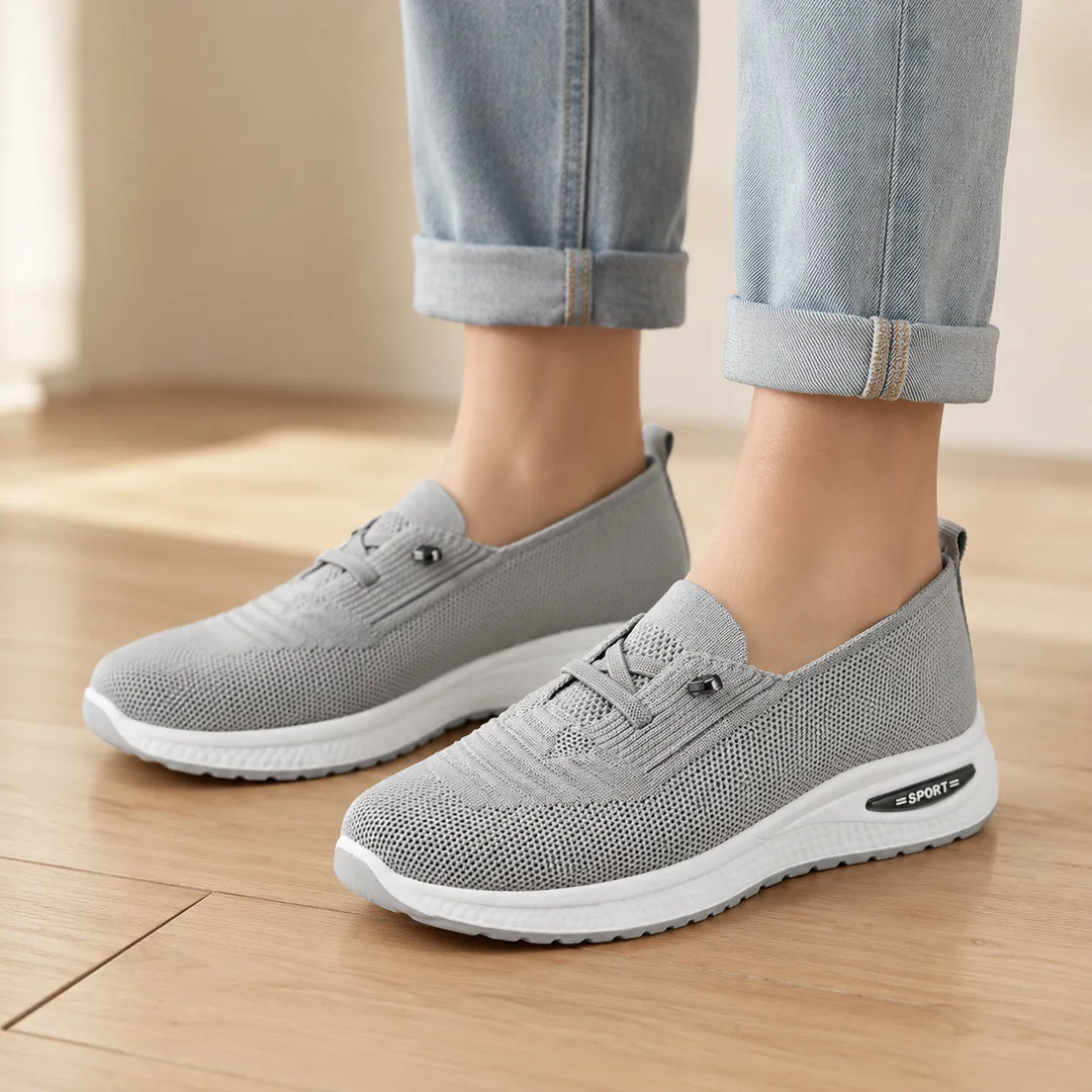 Christina | Knit Slip-On Supportive Walking Shoes