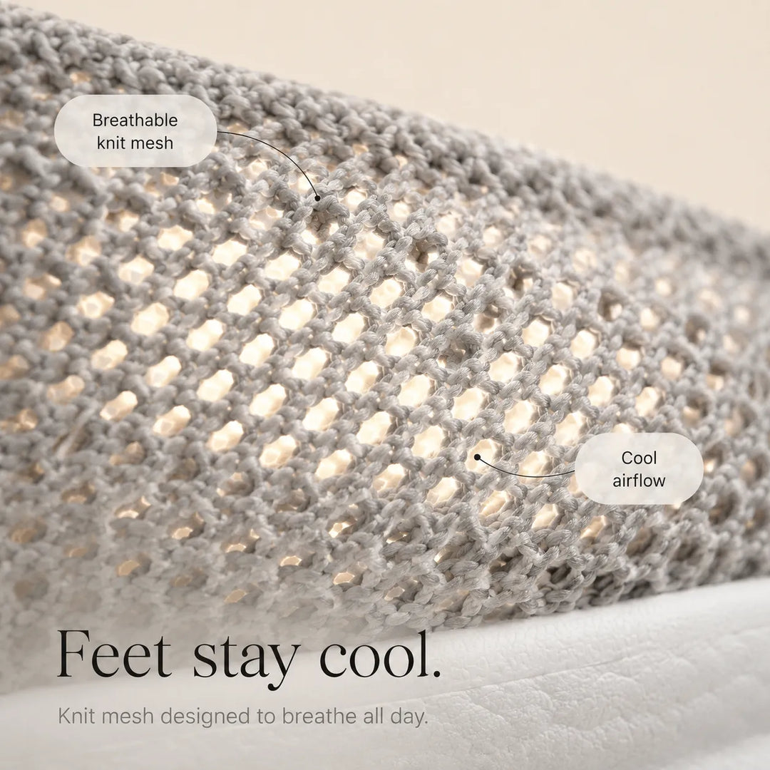 Christina | Knit Slip-On Supportive Walking Shoes