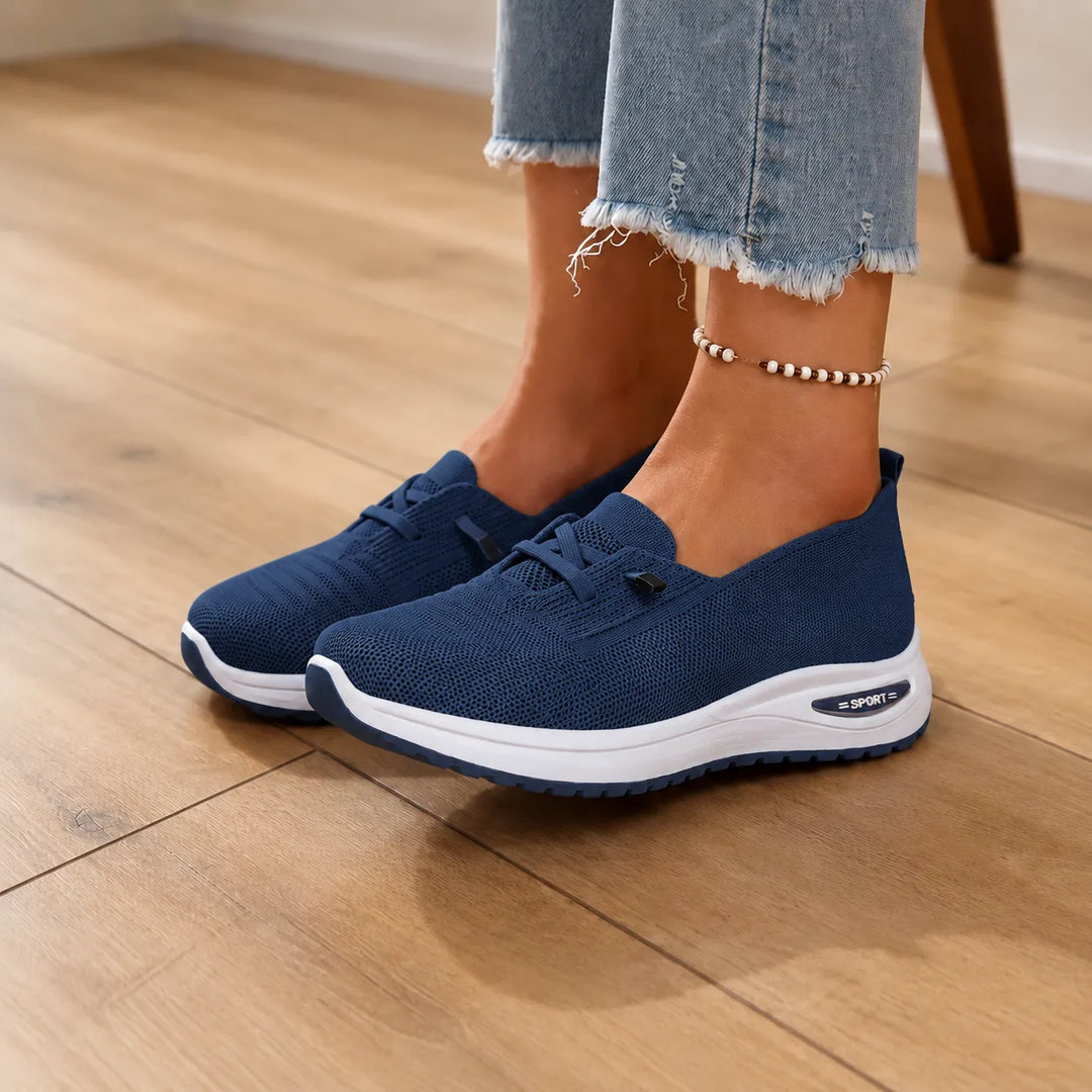 Christina | Knit Slip-On Supportive Walking Shoes