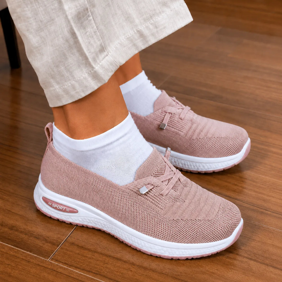 Christina | Knit Slip-On Supportive Walking Shoes