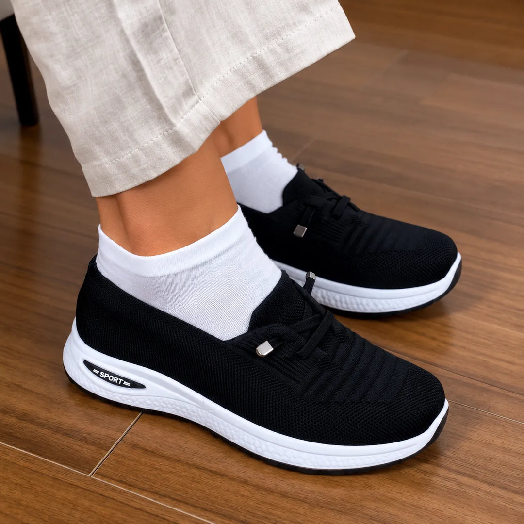 Christina | Knit Slip-On Supportive Walking Shoes