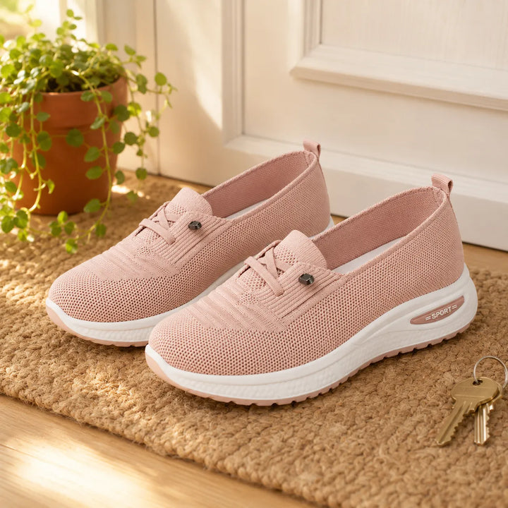 Christina | Knit Slip-On Supportive Walking Shoes