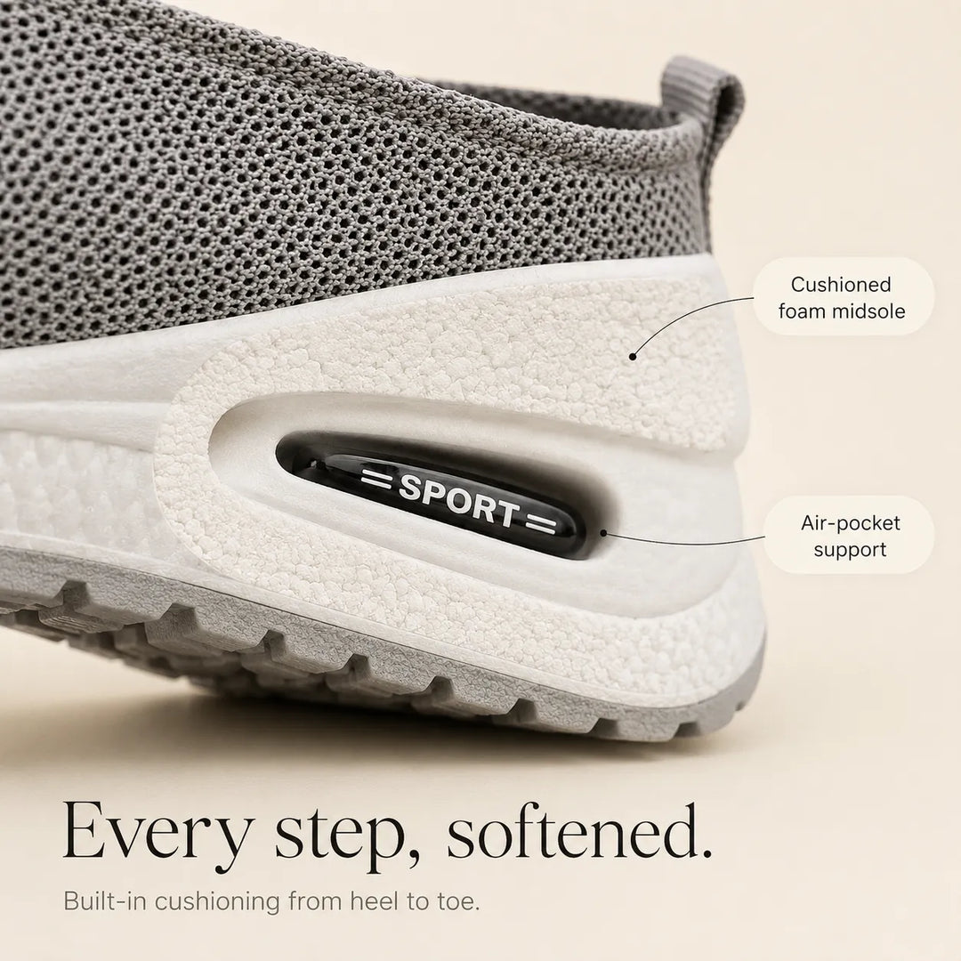 Christina | Knit Slip-On Supportive Walking Shoes