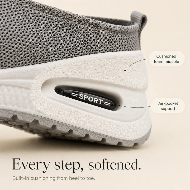 Christina | Knit Slip-On Supportive Walking Shoes