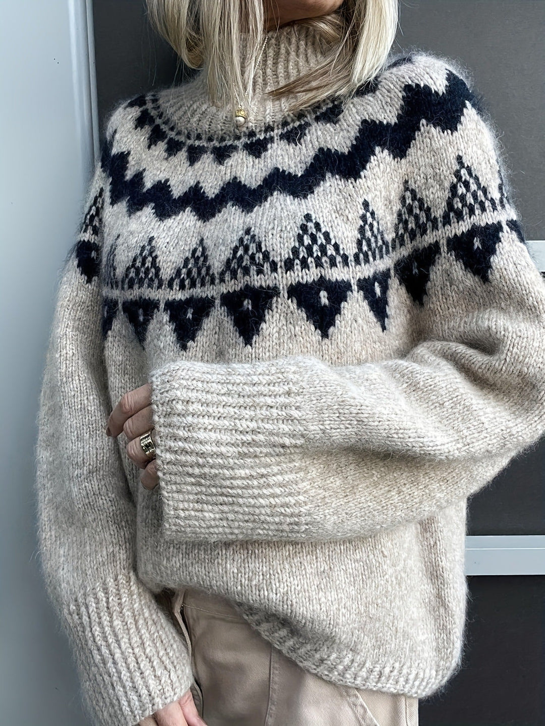 Christine | Stylish Fair Isle Knit Christmas Sweater Women